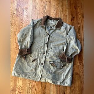 L.L. Bean Chore Jacket Barn Coat Corduroy Collar & Cuff XXXL
